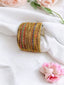 Antique Handmade Bangles Set in multi color -171