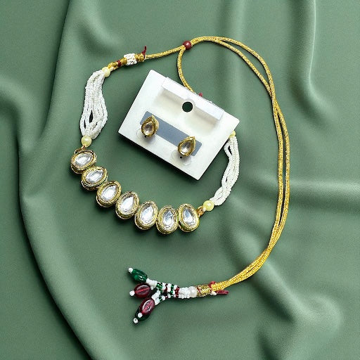 Zara kundan necklace
