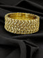 Antique Bangles Set with in golden & silver color -194