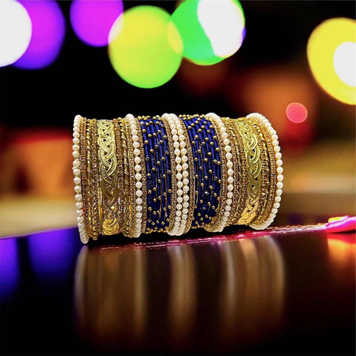 Cusomised bangles set in 12 colors - 106