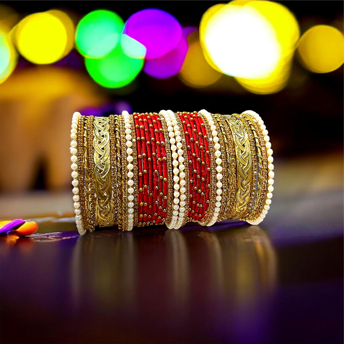 Cusomised bangles set in 12 colors - 106