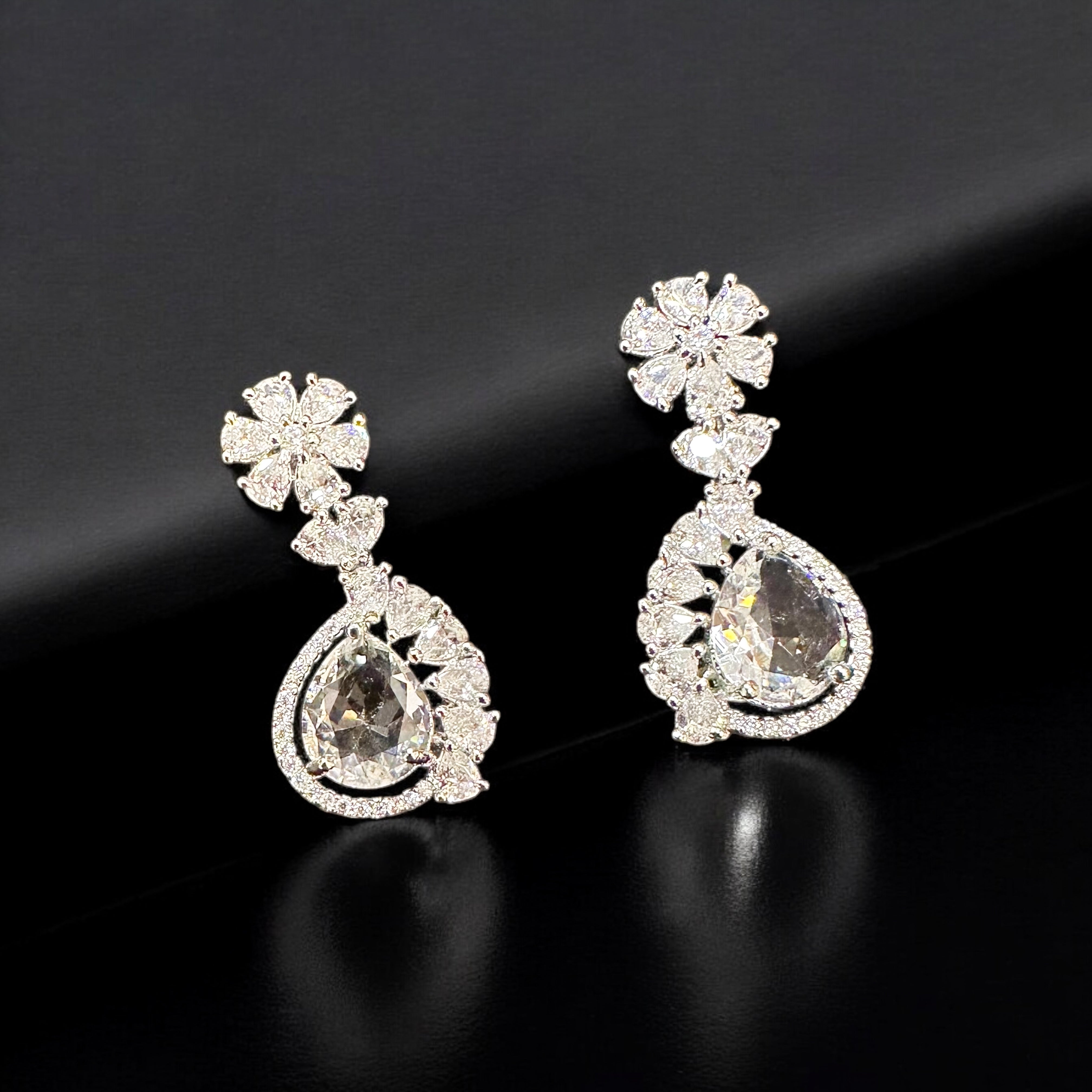Zircon Stones 1 Karat Necklace Set zk1007