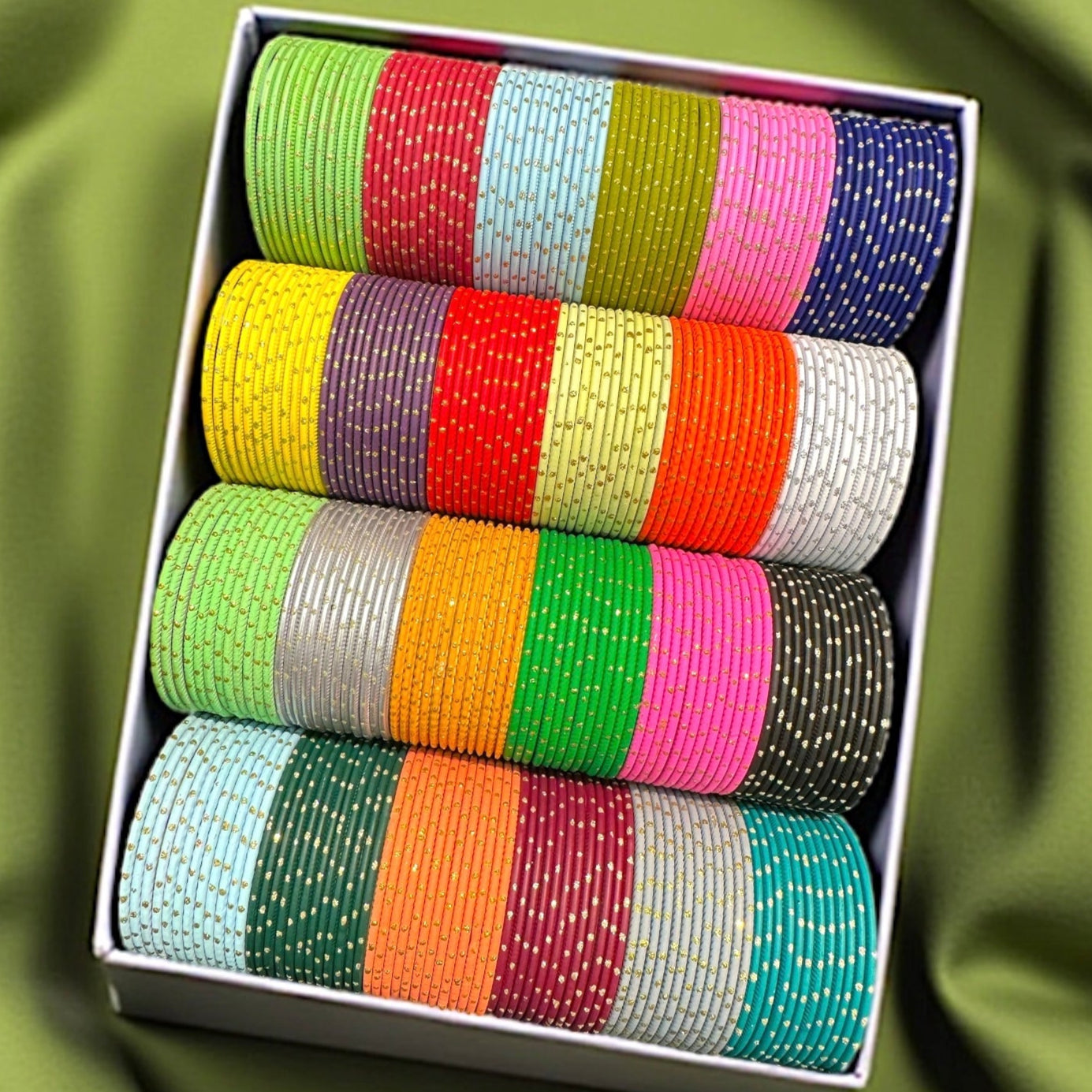 24 Dozen Metal  Dot Bangles Big Deal Box