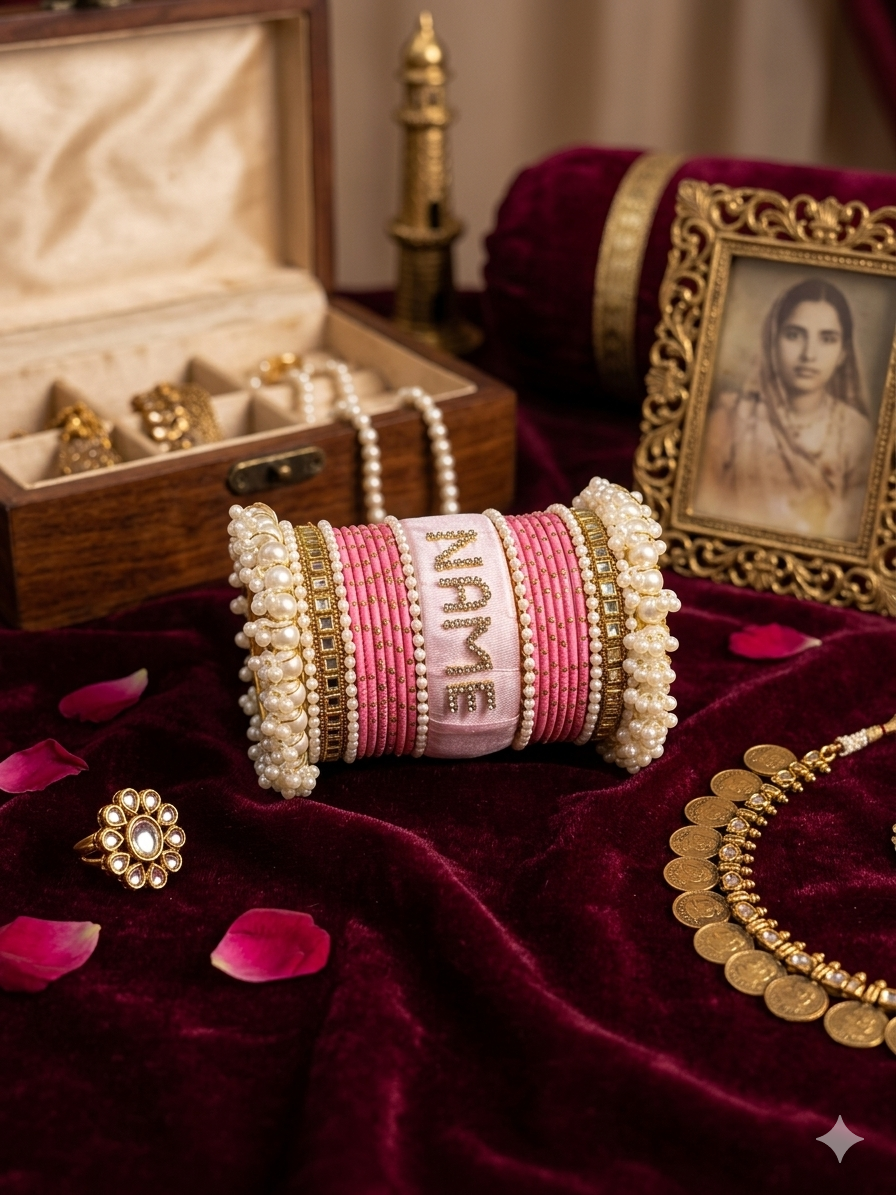 Personalized Custom  Name Bangles for Girls & Bride – Customized Name Bangles for Women | Custom Name Bracelet for Girls