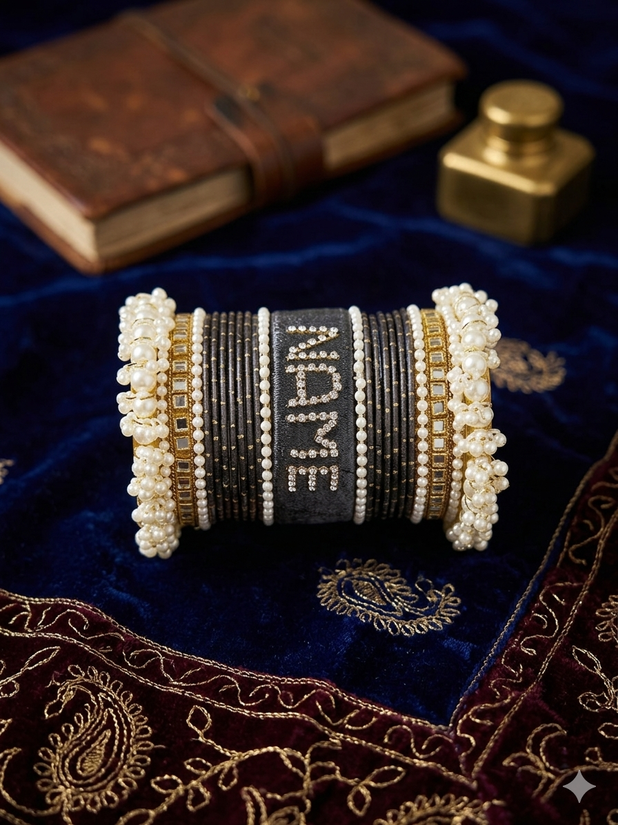 Personalized Custom  Name Bangles for Girls & Bride – Customized Name Bangles for Women | Custom Name Bracelet for Girls