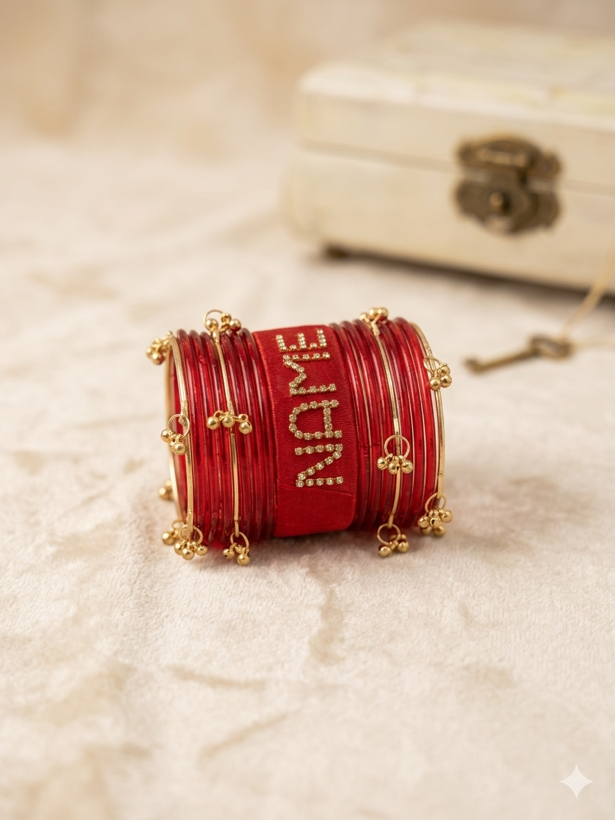 Name Bangles with Jelly & kashmiri bangles for Girls & Bride – Customized Name Bangles for Women | Custom Name Bracelet for Girls | Bridal Name Bangles Set | Name Bangles for Wedding, Mehndi, Barat | Stylish Name Bracelet Jewelry