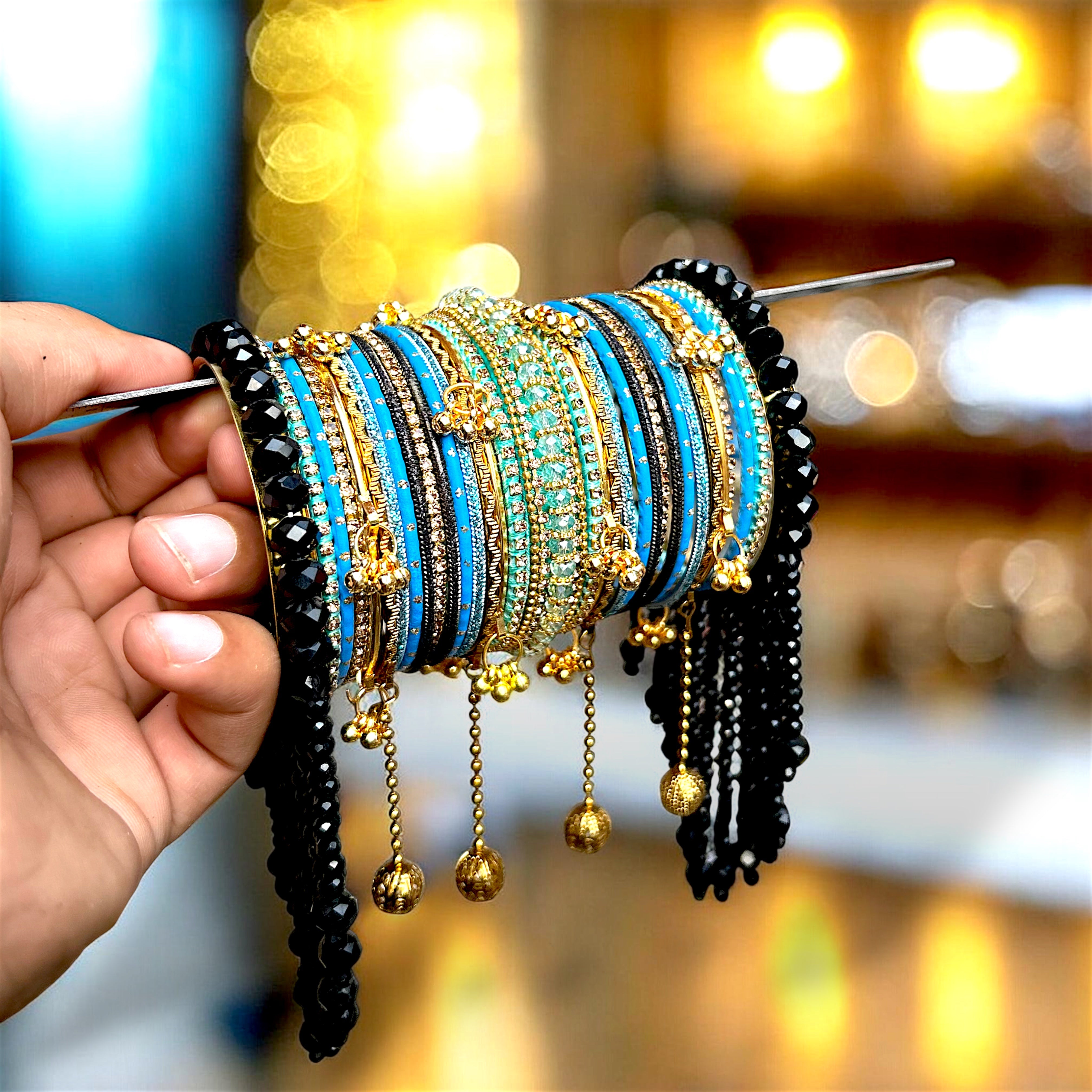 20 Colours Available | Designer Gold Plated Bangles Set | Traditional Indian Bangles | Wedding, Bridal, Bridesmaid & Party Wear Jewellery