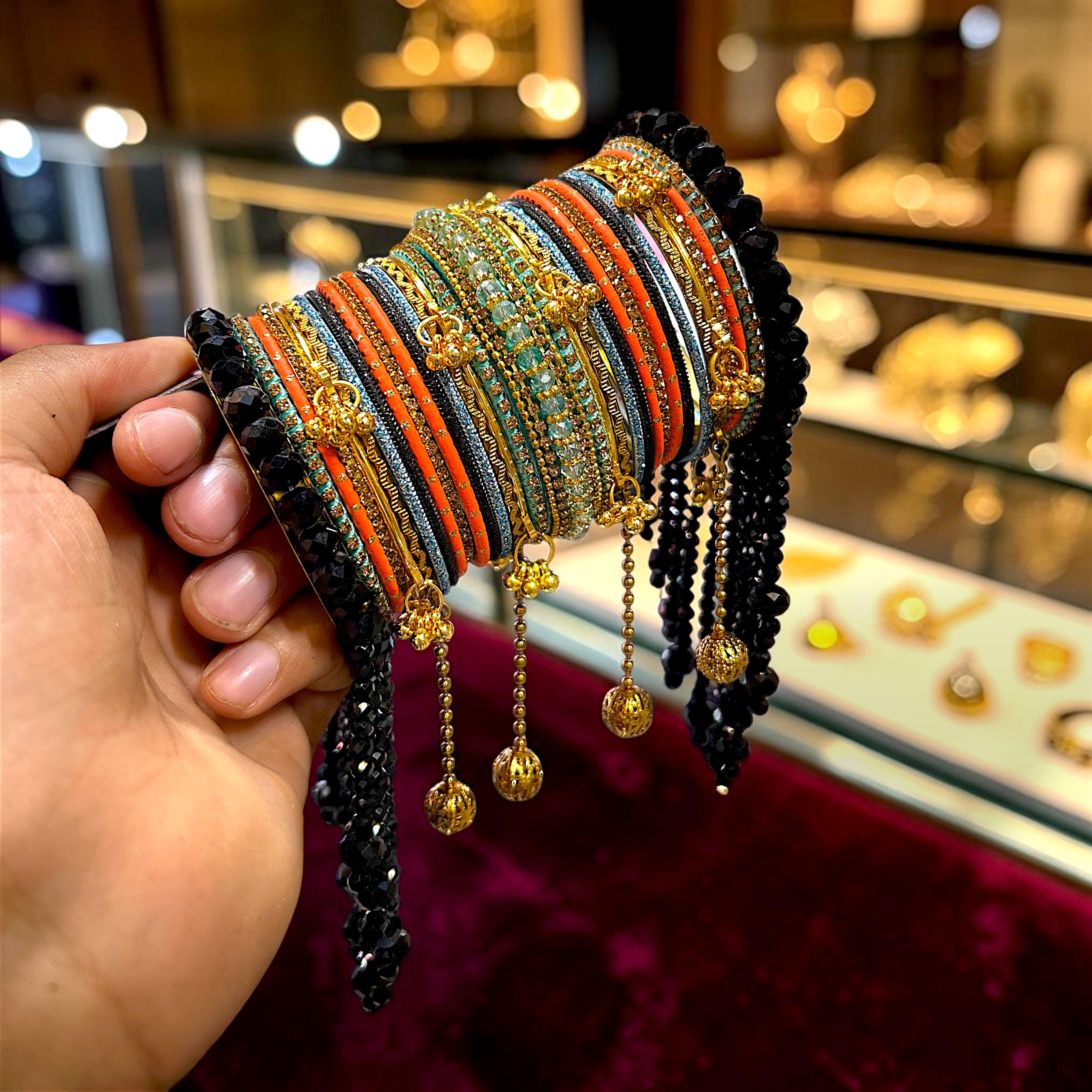 20 Colours Available | Designer Gold Plated Bangles Set | Traditional Indian Bangles | Wedding, Bridal, Bridesmaid & Party Wear Jewellery