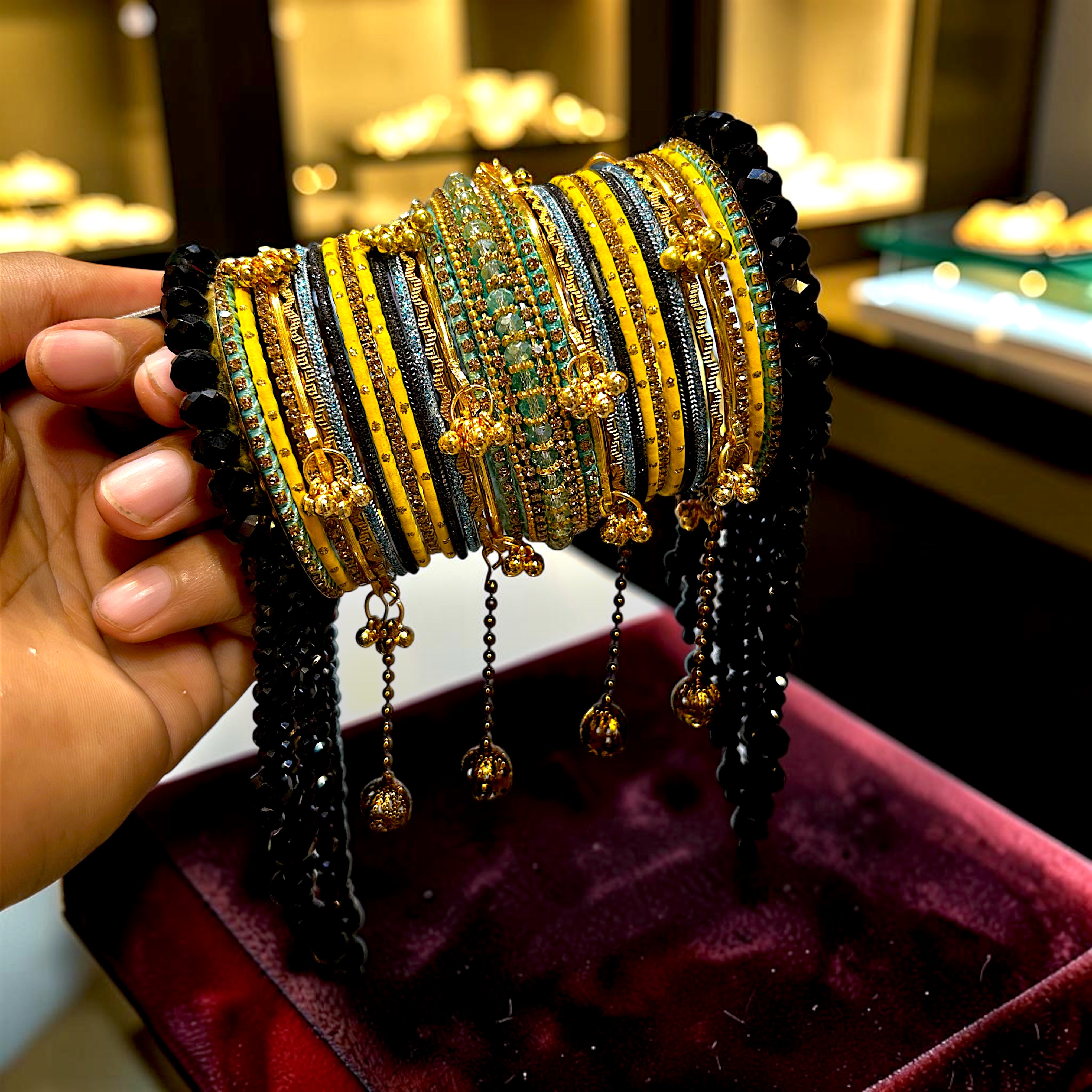 20 Colours Available | Designer Gold Plated Bangles Set | Traditional Indian Bangles | Wedding, Bridal, Bridesmaid & Party Wear Jewellery