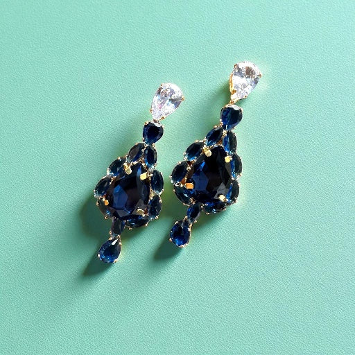 Blue Zulekha Glow Earrings