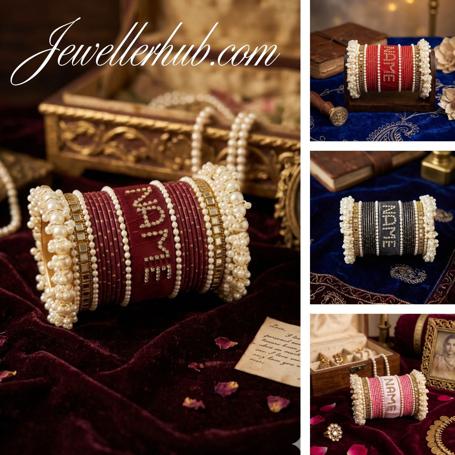 Personalized Custom  Name Bangles for Girls & Bride – Customized Name Bangles for Women | Custom Name Bracelet for Girls